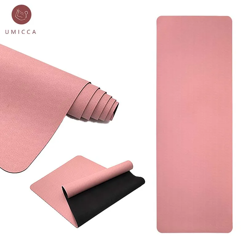 Verchoo Premium Colorful Women Upgraded Coconut PU 5mm 6mm Exercise Training Logo Customized Gym Yoga Pilates Mat Manufacturer