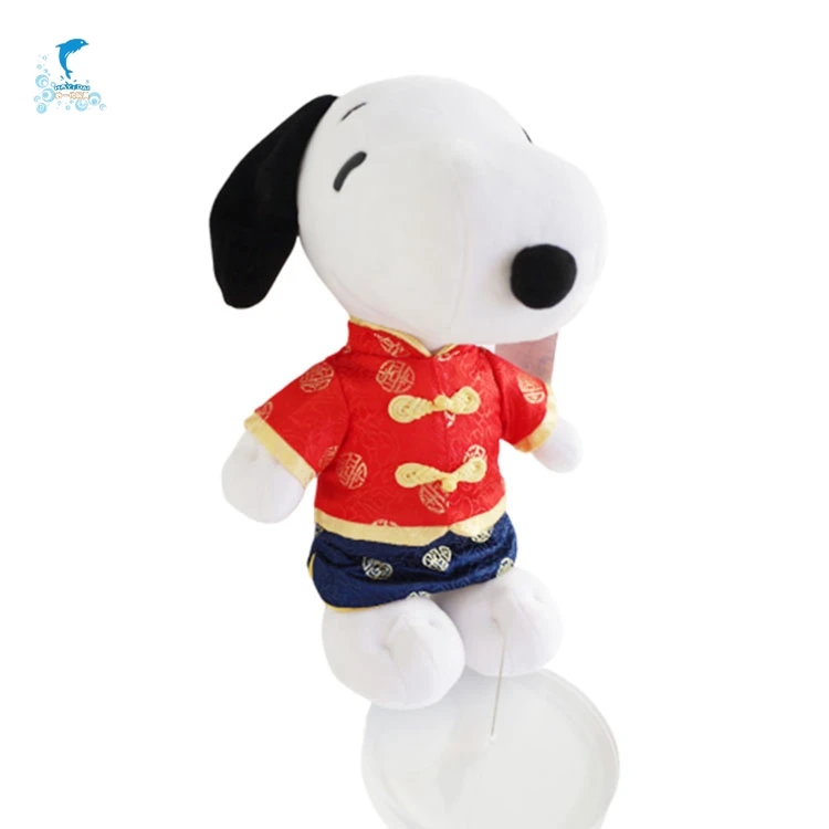 Customized Soft Red Cartoon Dog Toy with Man-Machine Chat Multifunctional Customization