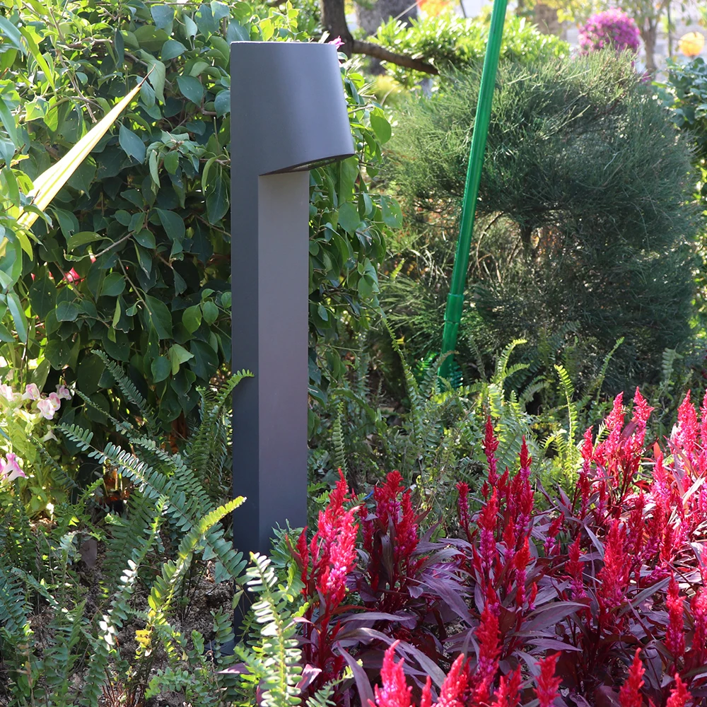 60CM downward lighting sand black warm white led garden bollard lawn light