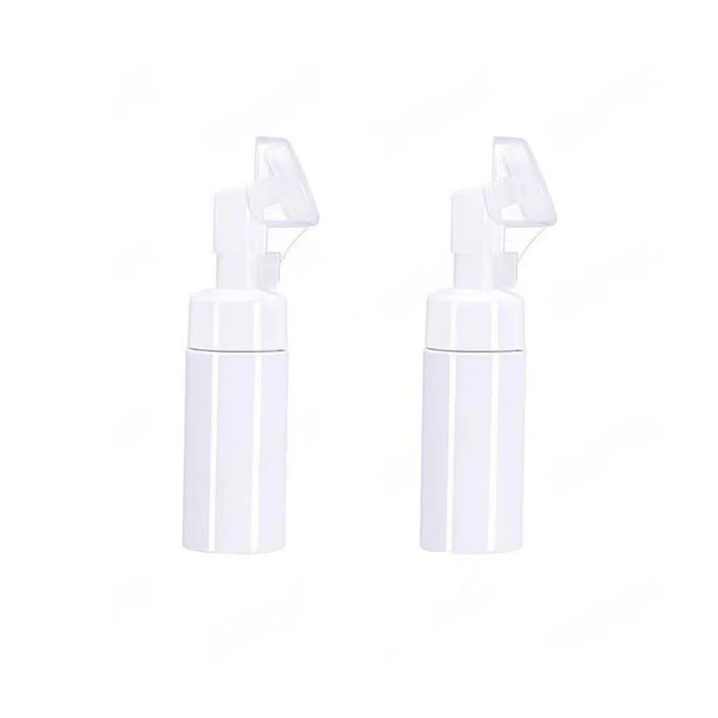 Cosmetics Silicone Brush Foam Pump Bottle 100ML 150ML 200ML For Facial Cleanser Cleans Plastic Dispensing Containers Reusable
