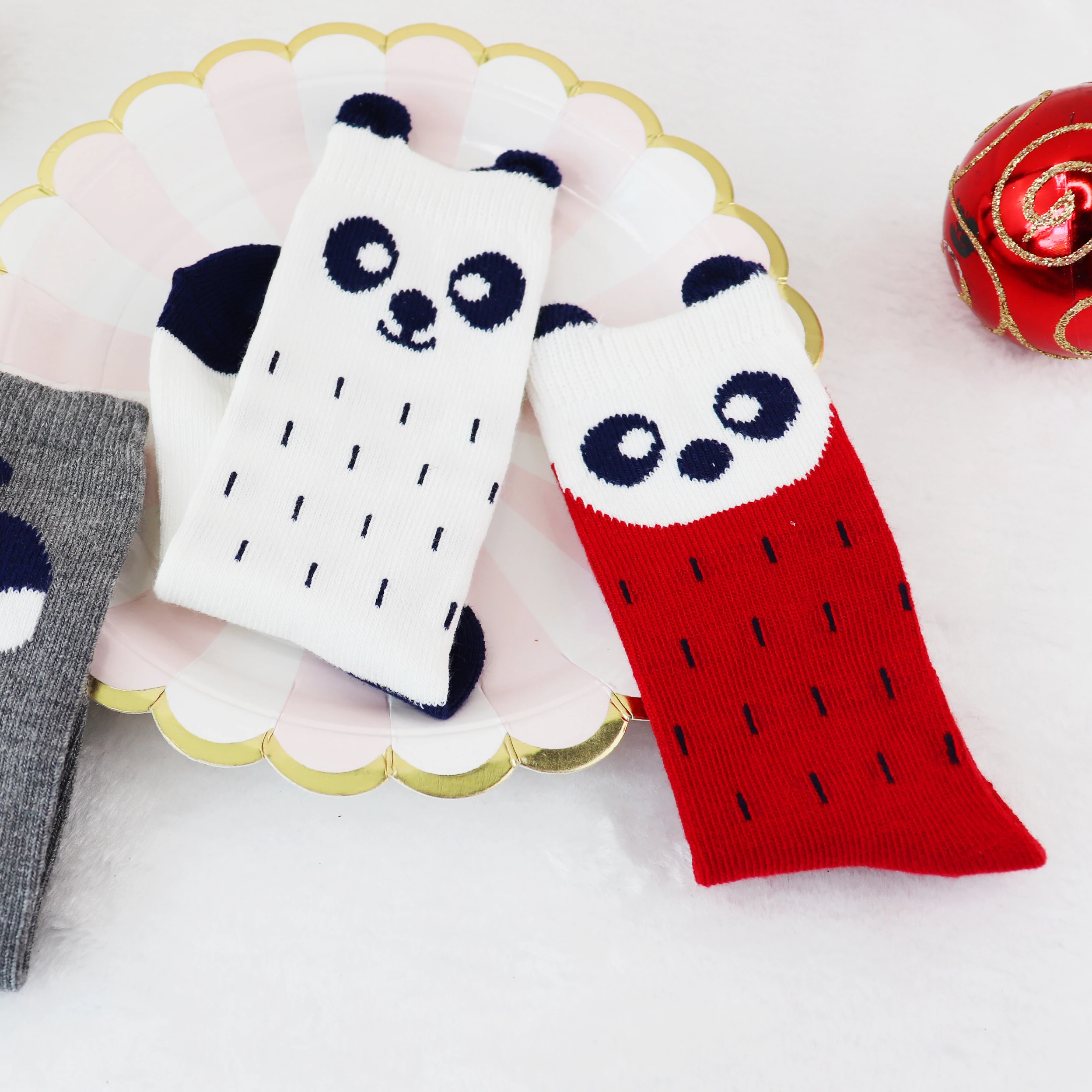 
3D Cartoon Animals Sock Mouth Design Panda Ankle Girls Socks For Kid 
