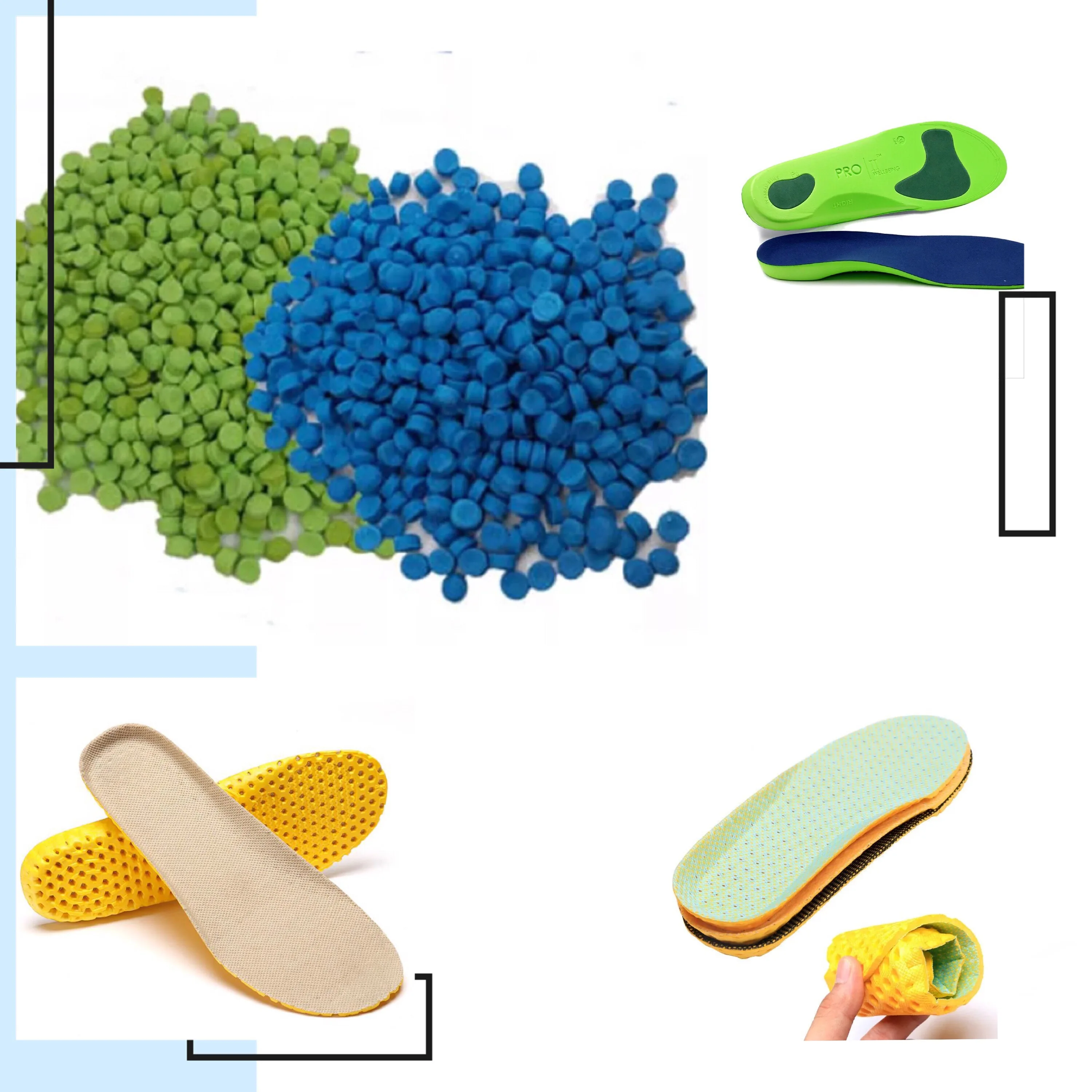 
Foaming Insole Material EVA Compound EVA Granules For Shoe Insole 