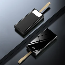 2021 Outdoor Power Banks 50000mAh Power Bank 30000mAh Mobile Fast Charger Power Bank 20000mAh With LED Display Flashlight