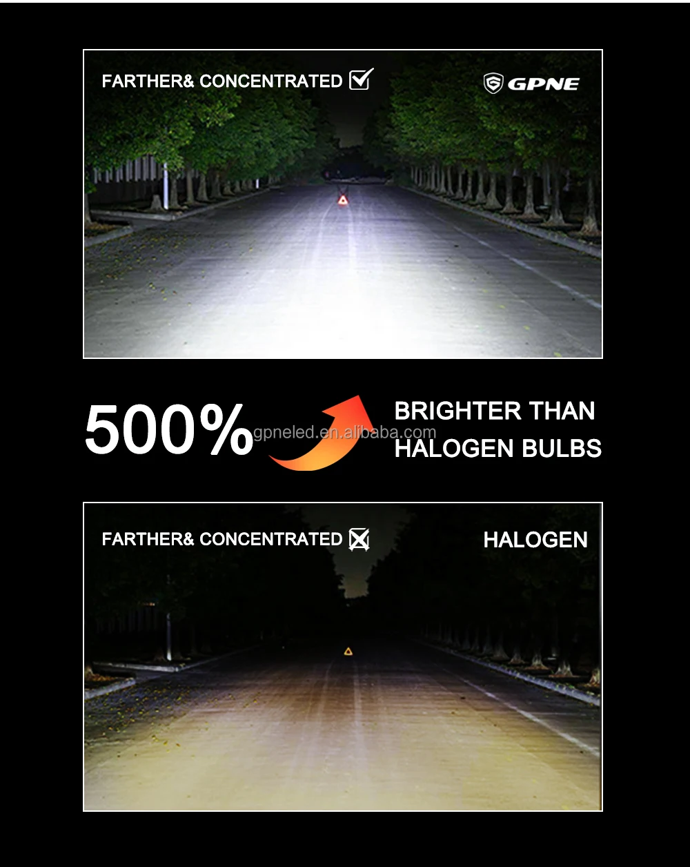 RS8 h4 LED Head light Bulb 260W 15000LM H1 H7 H11 H13 9004 9005 9006 9007 9012 880 LED Headlights