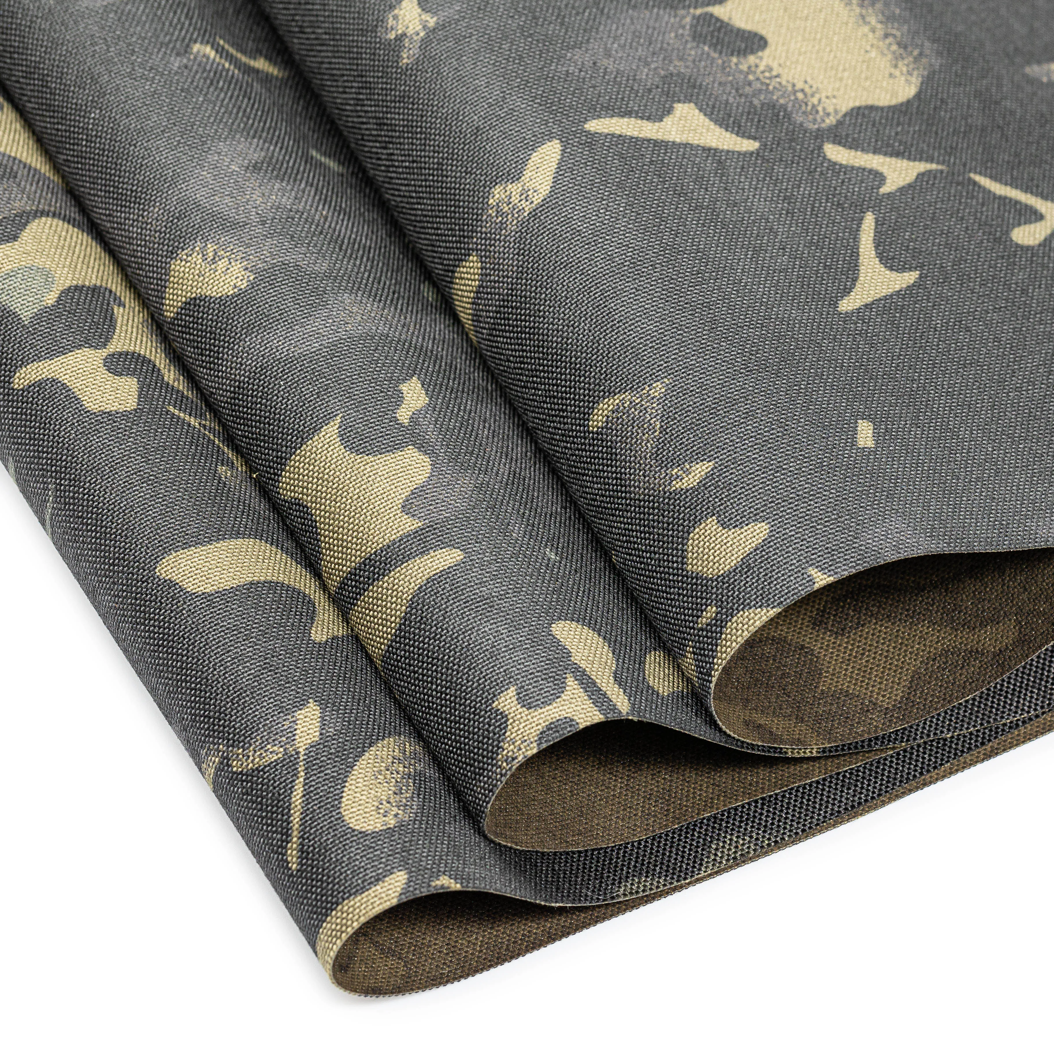 1000D Hot Sale Black CP Waterproof Camouflage Cordura Pu Coated Woven Fabric for Tactical Vest