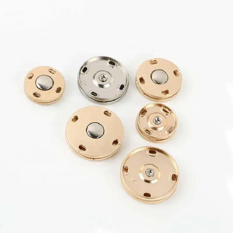 Factory Price Custom Metal Zinc Alloy Press Studs Sewing On 2 Parts Snap Buttons For Clothing