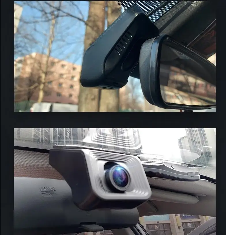 HD Car Hidden Dash Cam Dual Lens Video Recorder with Rear Camera dual Lens Dashboard Recorder 1 Year Warranty