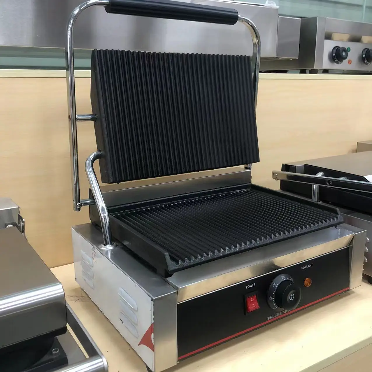 High Quality Electric Panini Grill Machine Commercial Electric Panini Contact Grill Press board grill