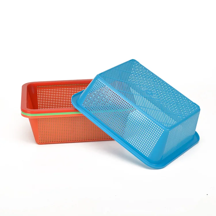 Cheap Kitchen Plastic Vegetable Food Basket Strainer with Holes