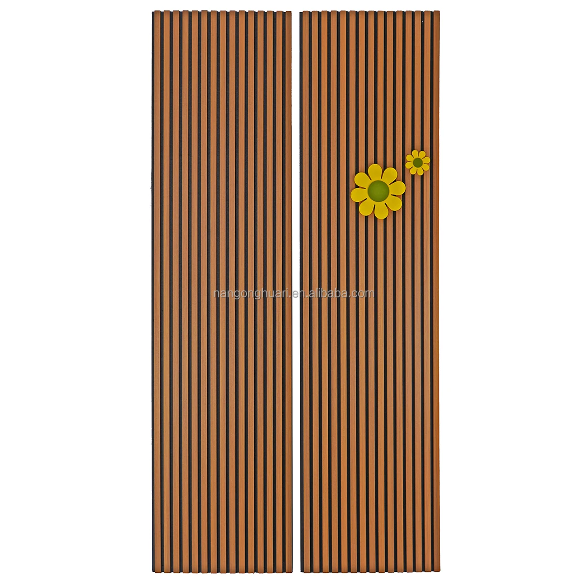Modern Design Custom High-Density Wooden Acoustic Panels with Veneer Finish Soundproof Polyester Panels Home Bedroom Hotel Use