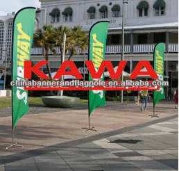 12ft Advertising Custom Flying Beach Flag Banner Knife Flags Beach flags