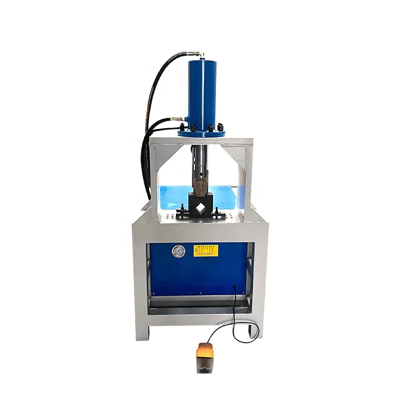 Stainless Steel Pipe Angle Punching Machine 45 90 Degree Hydraulic Square Tube Notching Machine
