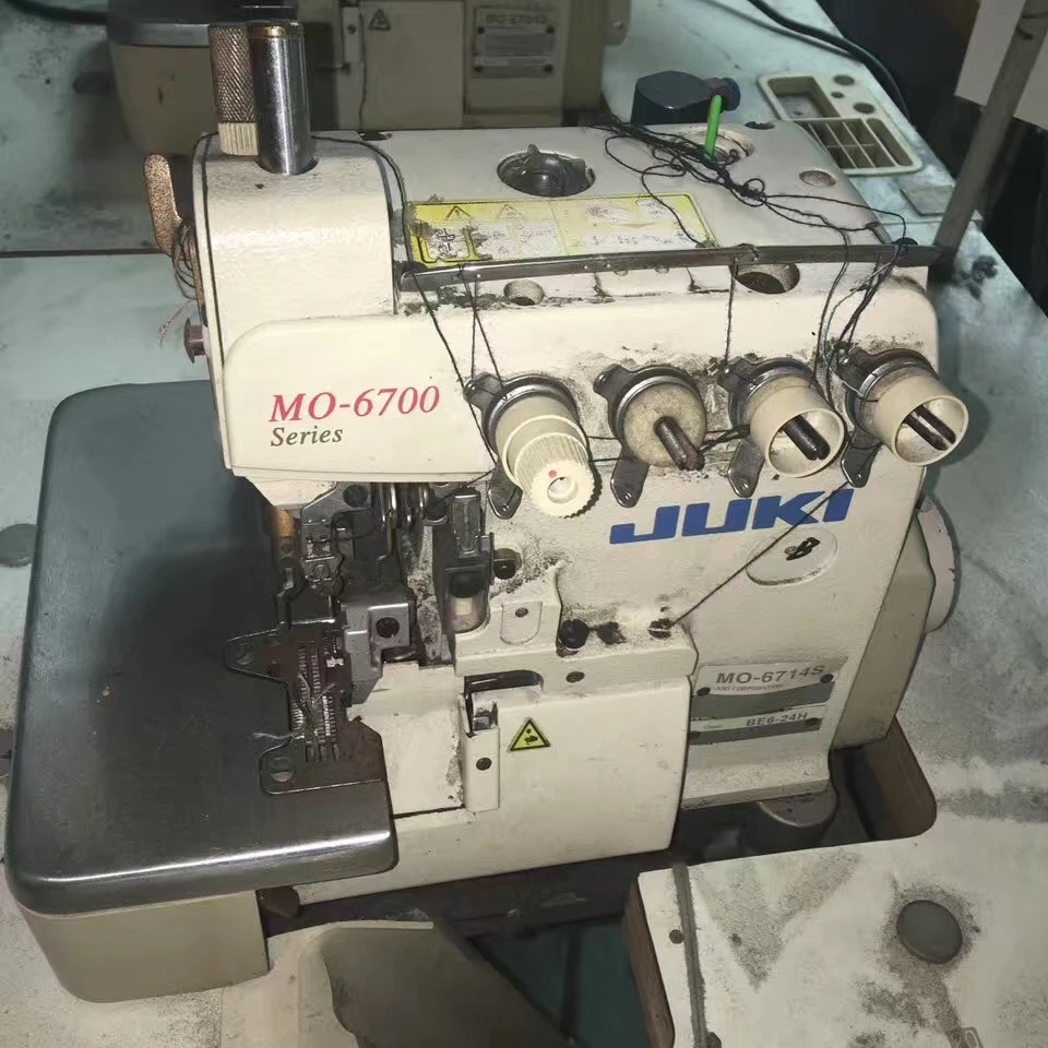 TOP CHOICE and cheap juki 6716 over lock sewing  machine second hand JAPAN MADE
