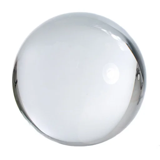 clear crystal ball ornament for office home table decoration