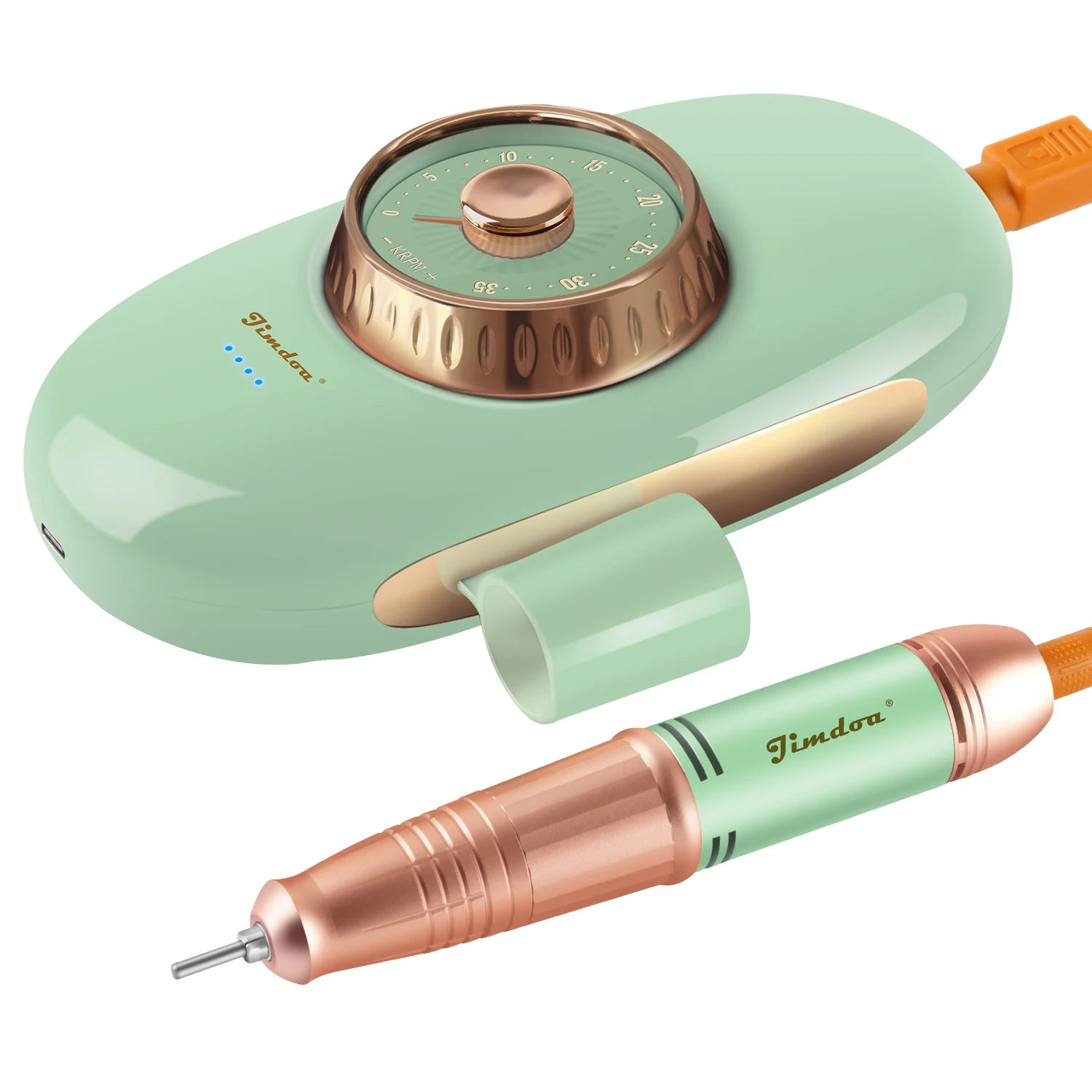 Jimdoa New Arrivals 30W 35000RPM Manicure Set Electric Rechargeable Portable Nail Drill Machine Nail Salon