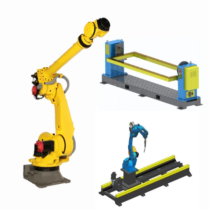 Industrial Robotic 6 Axis Arm ABB  Used as Cutting Robot Arm Manipulator With Track