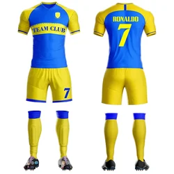 Sublimation Custom Men Club Soccer Uniform Soccer Wear Teams Adults Quick Dry Thai Quality Soccer Jersey