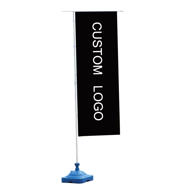 NUOXIN Wholesale Custom Knitted Polyester Advertising Nobori Flags with Flag Pole and Stand