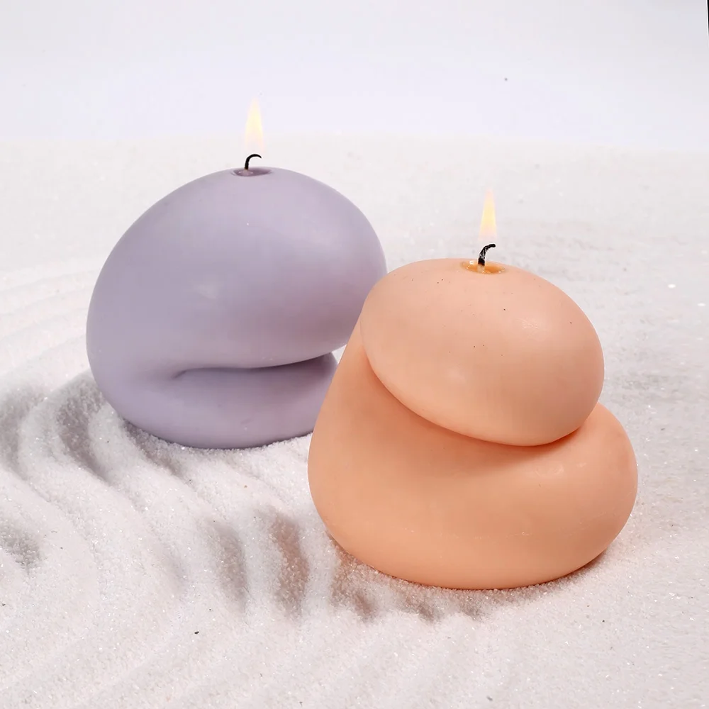 Nicole 3D Handmade Silicone Soap And Candle Molds Big Size Large Candle Mold