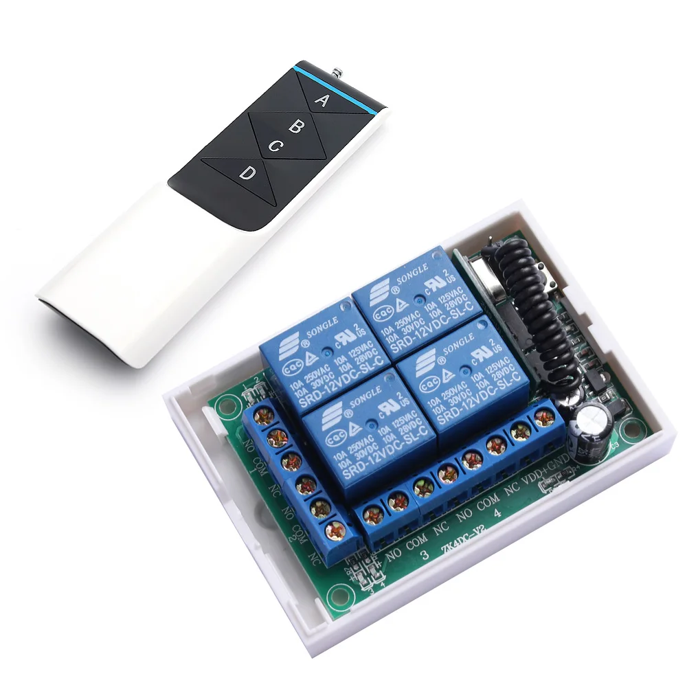 DC12V 24V 4CH  Wireless Rf Remote Control Switch for Home Appliance