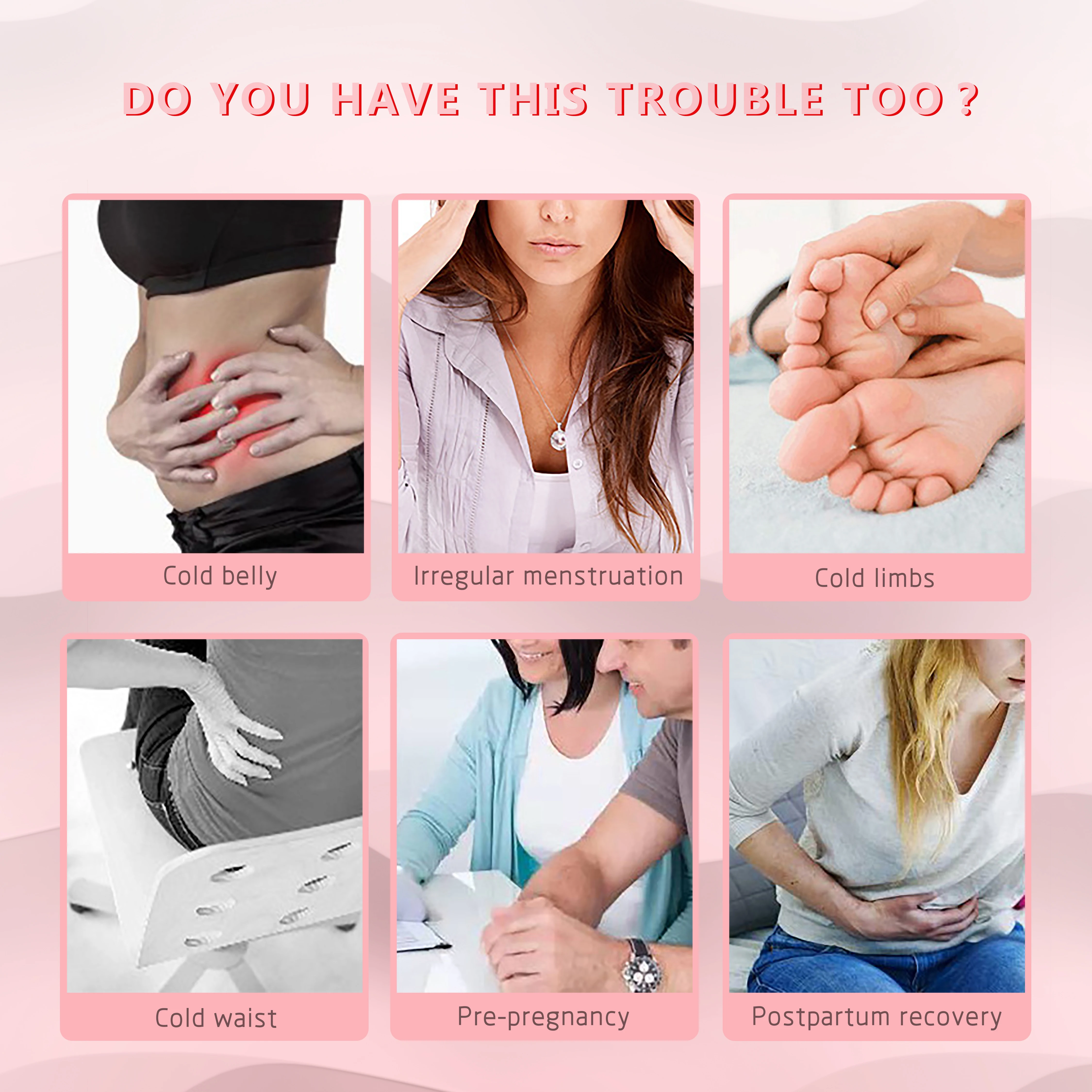 2023 Newest Menstrual Cramp Relief Pain Patches Gynecological Heat Patch  Heating Period Warmer Patch