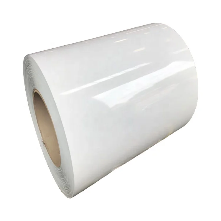 White color code 9016 prepainted galvanized steel coil 0.38mm ppgl in steel coils color coated steel PPGI