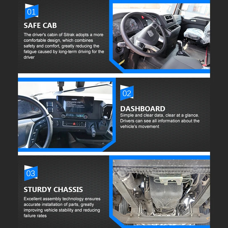 Used SINOTRUK SITRAK Tractor Truck 6*4 Euro 2/3/4/5/6 10 Wheeler Heavy Truck For Africa