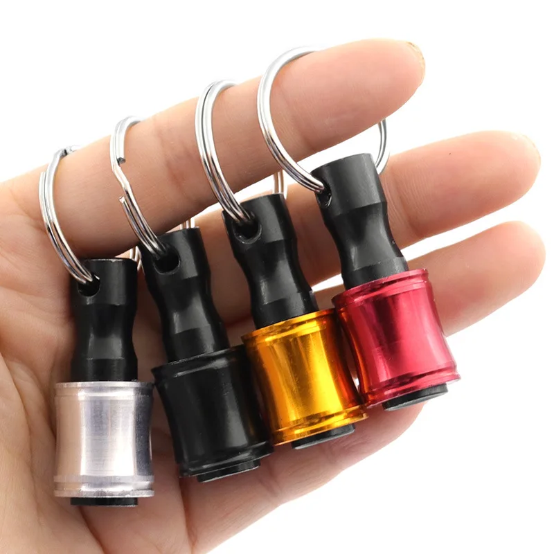1/4 inch Hex Shank Screwdriver Bit Holder Quick Release Extension Rod Keychain Drill Screw Bit Quick Change