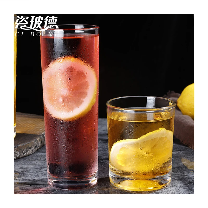 Стеклянный стакан для воды с логотипом на заказ, стеклянный стакан без свинца, Хрустальный сок, пивной высокий набор стаканов для воды, стеклянный стакан для питья