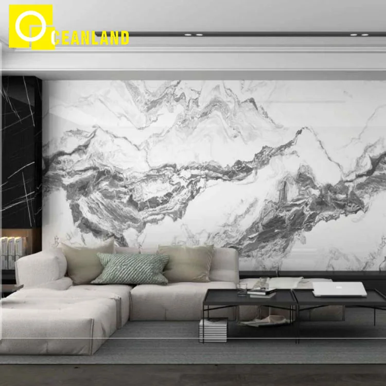 Chinese Style Wall Living Room Decorative Natural Pattern Porcelain Slabs Tiles China Big Sintered Stone Products