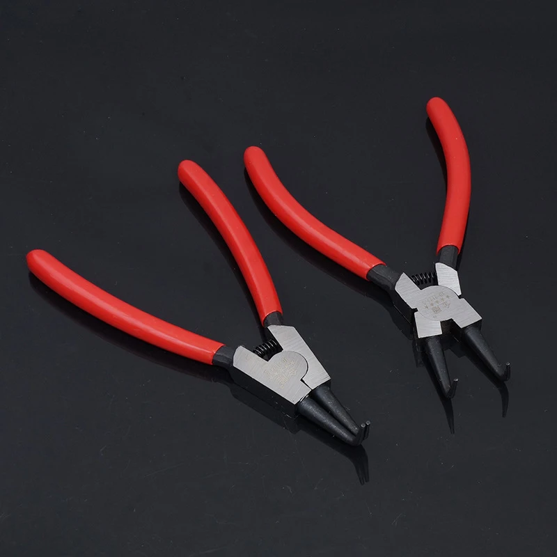 Snap Ring Pliers Set,Circlip Pliers Kit, Straight/Bent Jaw,Internal/External Heavy Duty C Clip Pliers for Ring Remover Retaining
