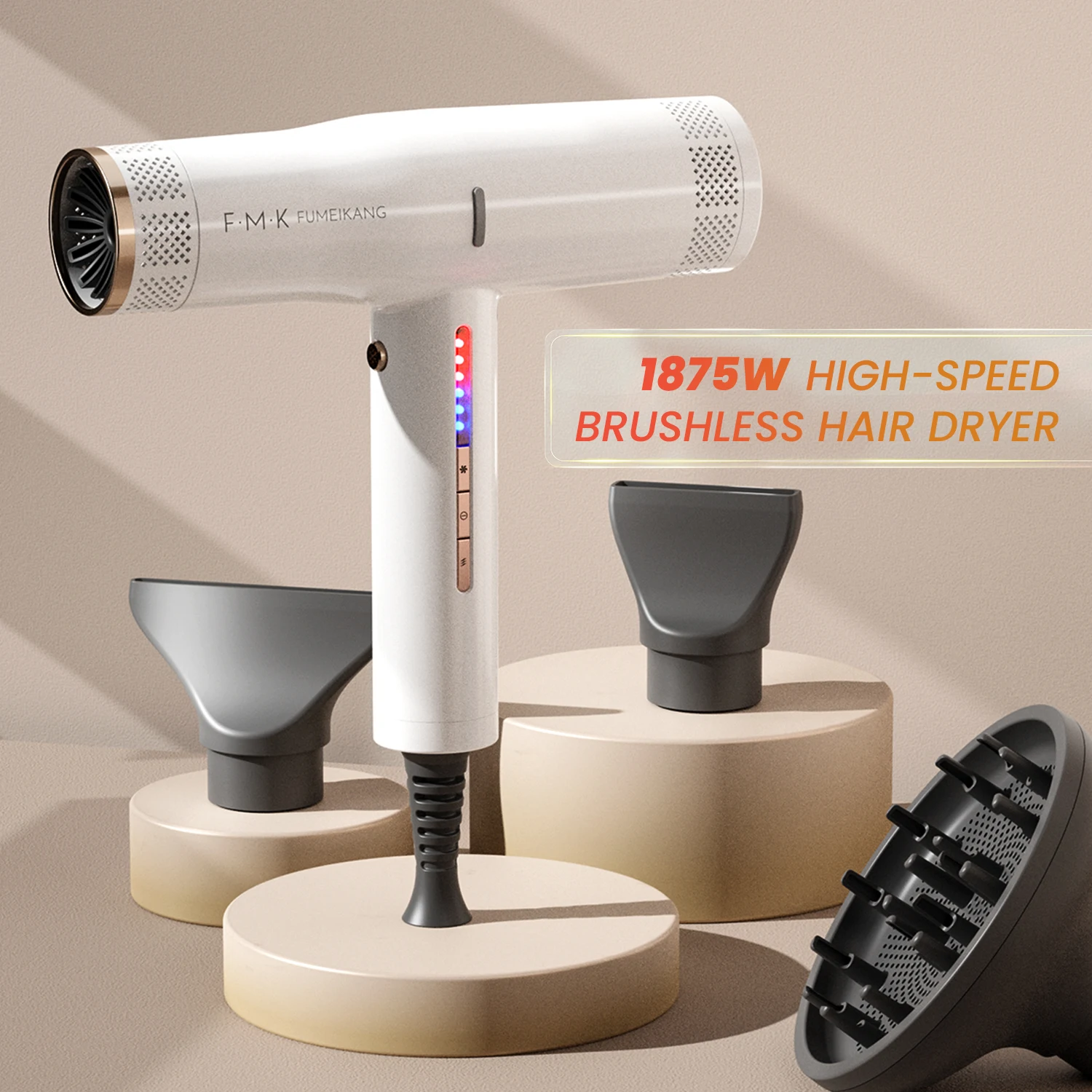 Custom Hair Dryers Professional Salon Light Weight High Speed Blow One Step Negative Ions turbo hair dryer