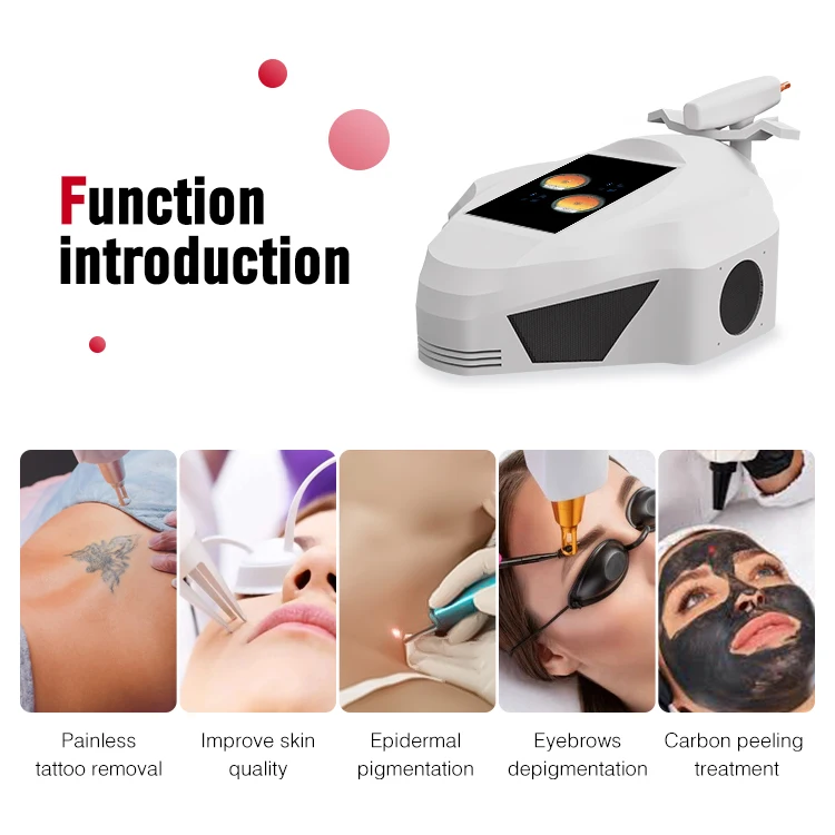 High quality fast delivery ND YAG Laser black doll machine carbon laser facial machine tattoo remover machine