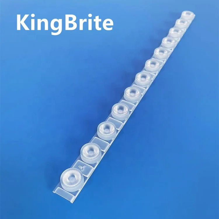 L295mm 12in1 Wall Washer Led Lens Module 15|25|40|20*50 Degree PC/PMMA Slim Linear