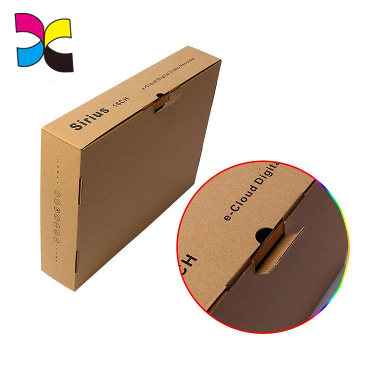 Wholesale cheap customised logo full color print fruit kraft paper corrugated packaging boxes cake box