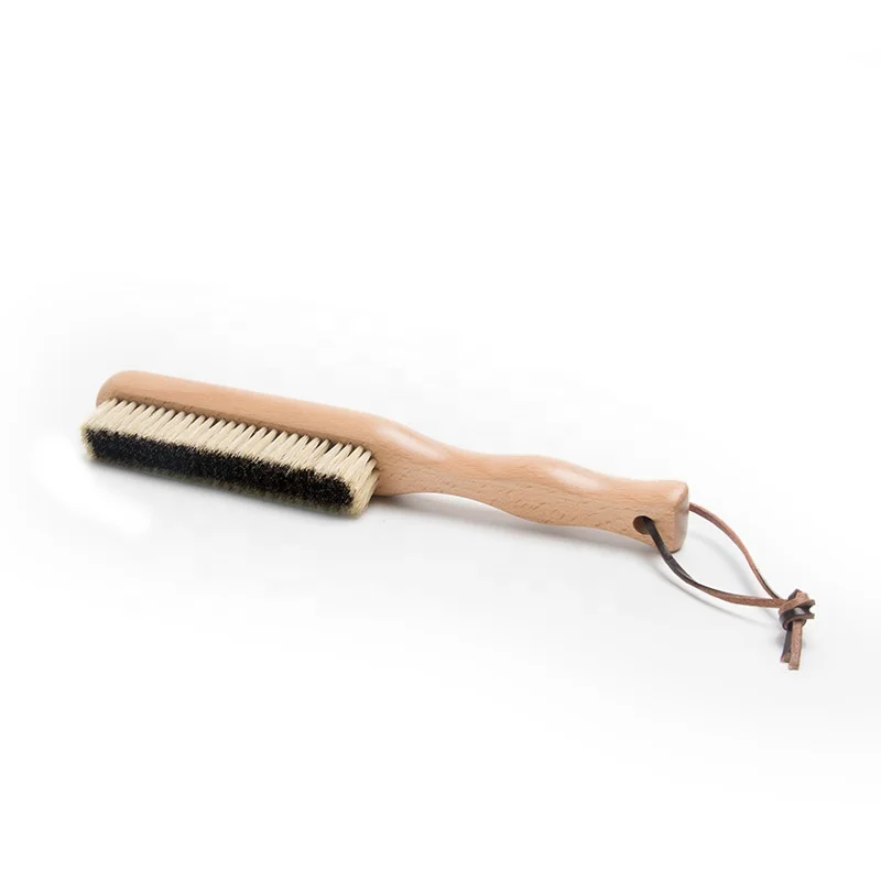 Wholesale Cheap Long Handle Cleaning Duty Beechwood Boar Bristle Wooden Handle Door Window Clothes Cleaning Brush
