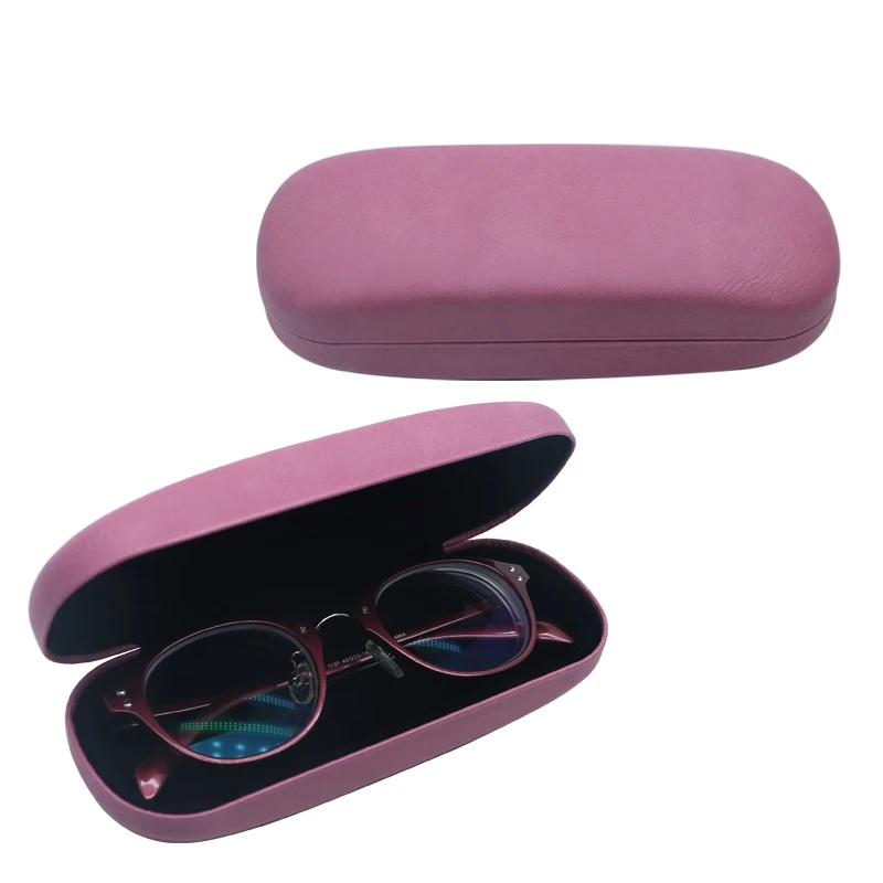 Laser leatherette designer spectacle cases, eyeglass custom case with laser engraving logo