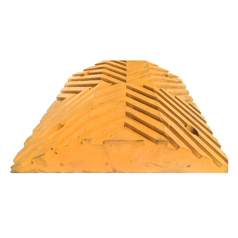 High Quality Good Value 75MM Thick Yellow Rubber Speed Bump for Heavy Vehicles Professional Experienced Malaysian Supplier