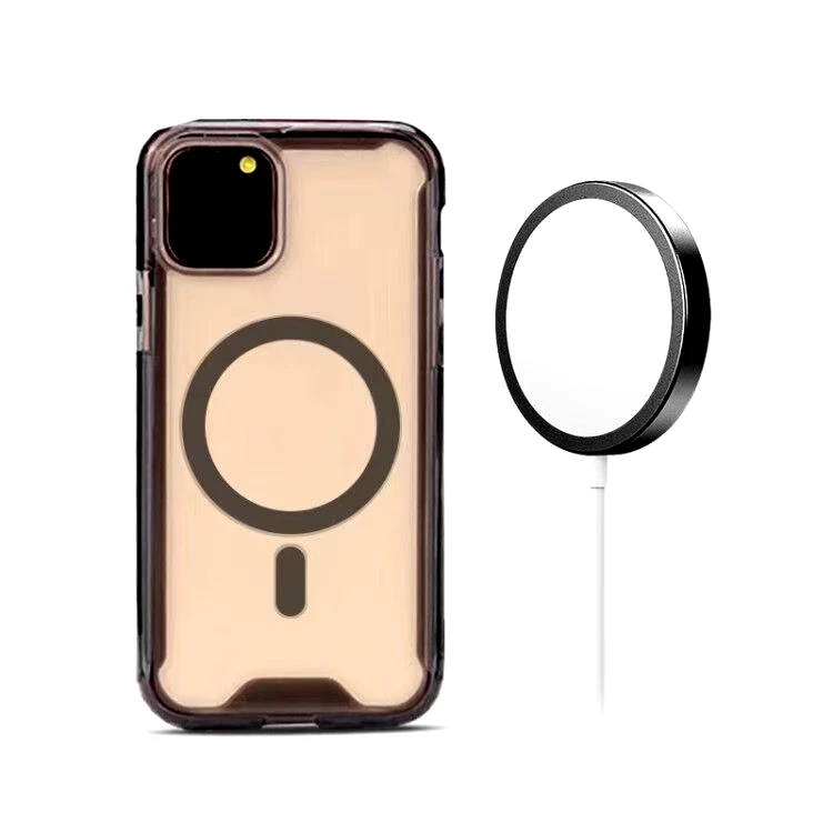  Противоударный Магнитный чехол для телефона IPhone 12 прозрачный из ТПУ и поликарбоната защитный iPhone12 Pro