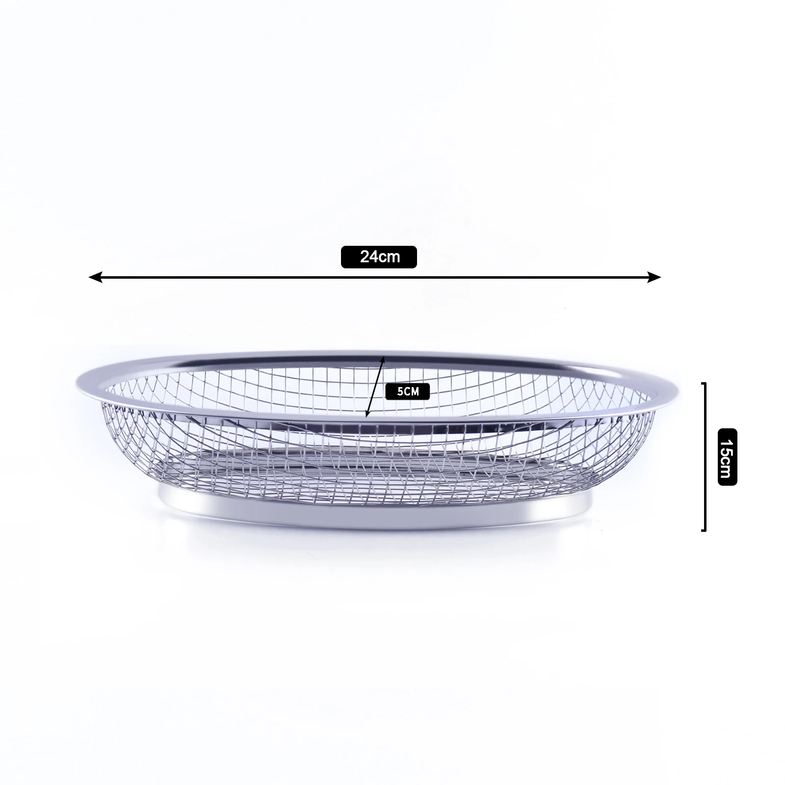 Mini Coarse Mesh Basket Net Colander Oval Stainless Steel Colanders & Strainers Vegetable Fruit Colander Container All-season