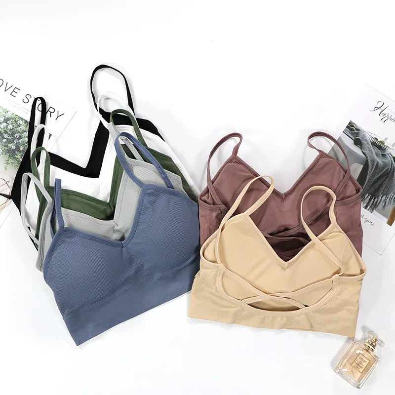 Sexy Women Yoga Sport Nude Bra Sport Bras Womens Yoga Vest Strap Backless Gym Bra For Fitness Women