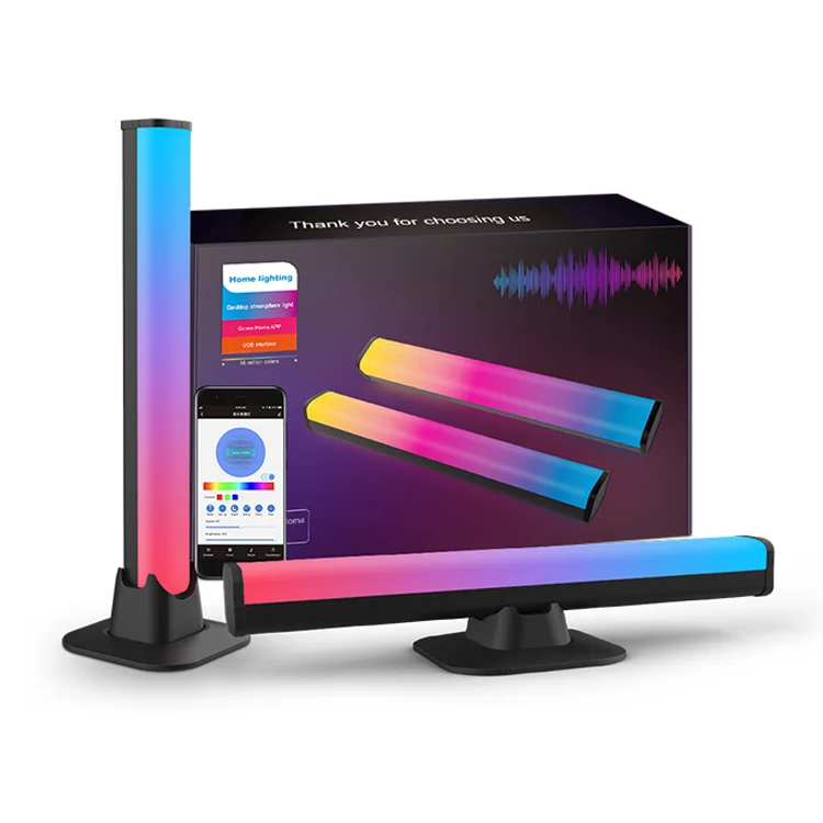 Новый дизайн USB Smart Blue-tooth APP Control LED настольная атмосферная лампа RGB для спальни, гостиной, украшения, настольная лампа