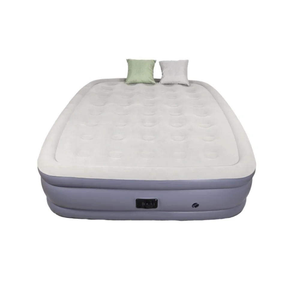 Factory Price Air Mattress Queen Size Inflatable Double Hight Automatic Air Mattress Camping Air Mattress With Built-in Pump