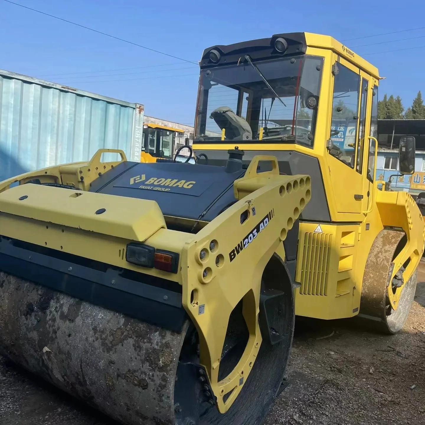 Hot Sale Used BOMAG 203 Mini Road Roller 13 Ton 90% New Low Price Construction