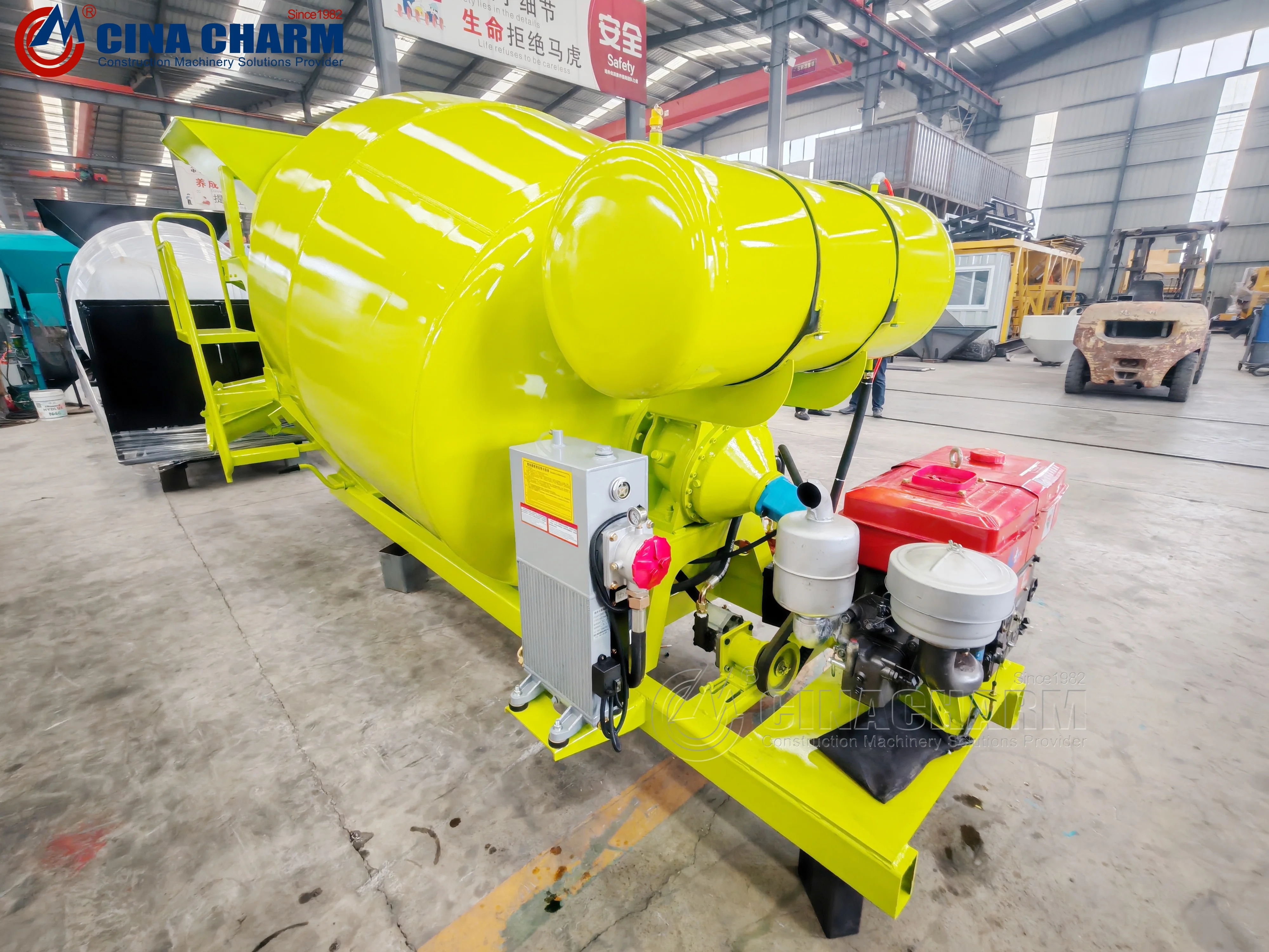 Hot selling 5cbm concrete mixing trailer concrete mixer truck ready mix concrete mixer truck price