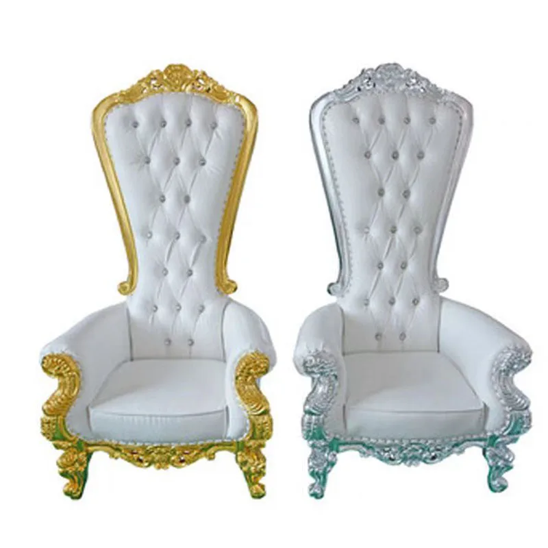 Wholesale Luxury New Design King Chairs High Back Golden Throne Chairs