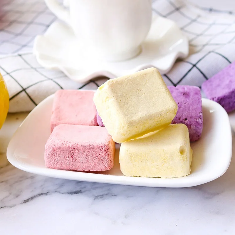 Best Selling Candy Freeze Dried Yogurt Cube With Fruit For Wholesale Cheap And OEM Professional