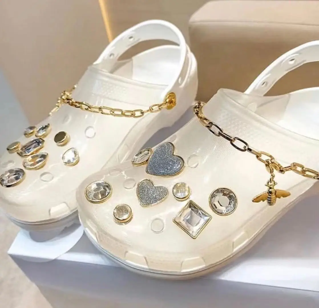 
Women croc clogs transparent shoes sandals slipper Luxury accessories 