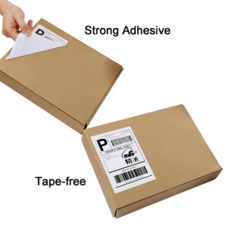 Factory Wholesale Multi-size High Quality Strong Adhesive Direct Thermal Label Stickers Barcode Packaging Labels