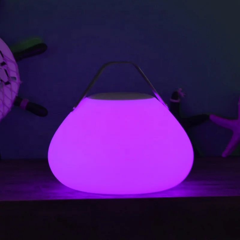 Intelligent Atmosphere Portable Lantern Style Led Table Light Audio Bluetooth Speaker Desk Lamp Lighting Speaker